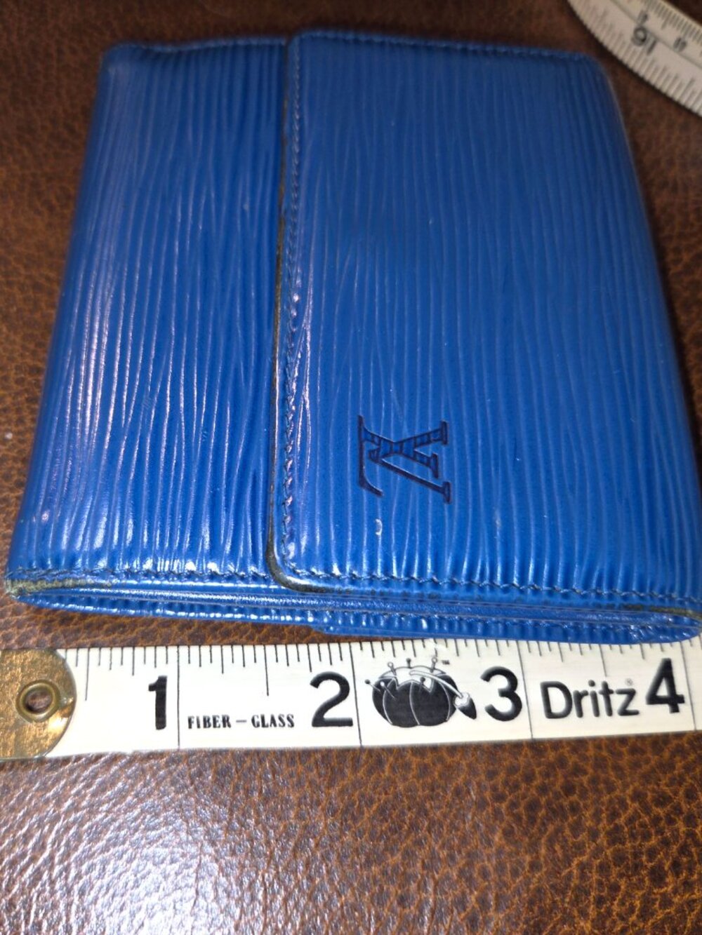 Louis Vuitton Elise Compact Wallet - Toledo Blue Epi - See Callouts - Picture 3 of 15